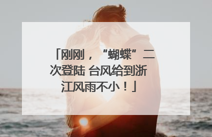 刚刚，“蝴蝶”二次登陆 台风给到浙江风雨不小！