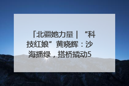 北疆她力量｜“科技红娘”黄晓辉：沙海播绿，搭桥撬动5.3亿研发