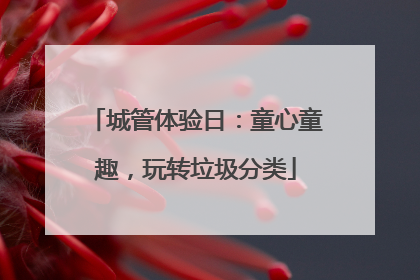 城管体验日：童心童趣，玩转垃圾分类