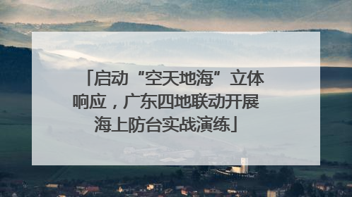 启动“空天地海”立体响应，广东四地联动开展海上防台实战演练