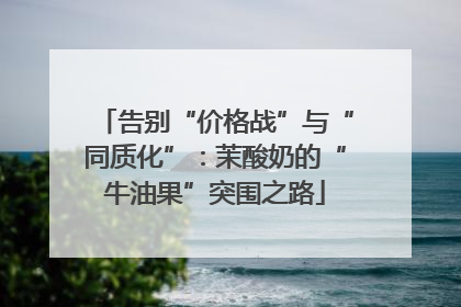 告别“价格战”与“同质化”：茉酸奶的“牛油果”突围之路