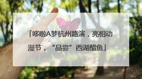 哆啦A梦杭州路演，亮相动漫节，“品尝”西湖醋鱼