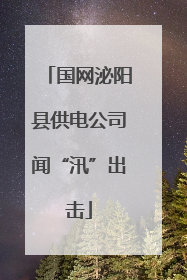 国网泌阳县供电公司闻“汛”出击