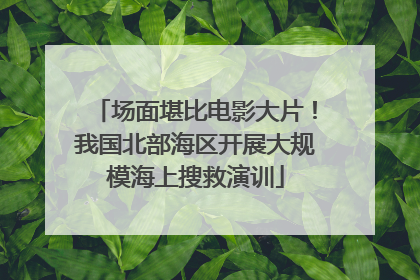 场面堪比电影大片！我国北部海区开展大规模海上搜救演训