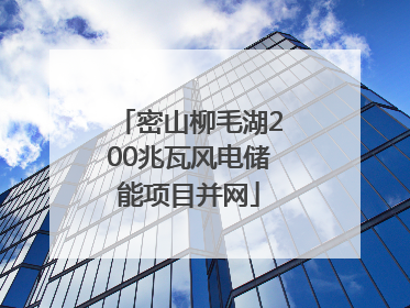 密山柳毛湖200兆瓦风电储能项目并网