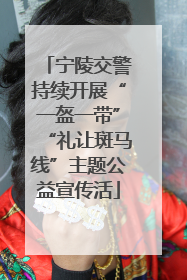 宁陵交警持续开展“一盔一带”“礼让斑马线”主题公益宣传活