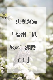 央视聚焦！福州“扒龙龙”沸腾了！