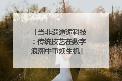 当非遗邂逅科技：传统技艺在数字浪潮中重焕生机