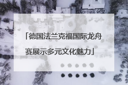 德国法兰克福国际龙舟赛展示多元文化魅力
