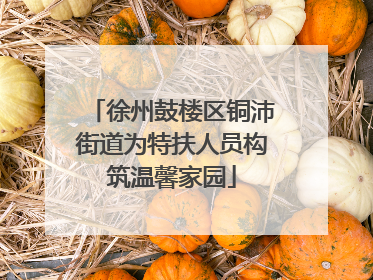 徐州鼓楼区铜沛街道为特扶人员构筑温馨家园