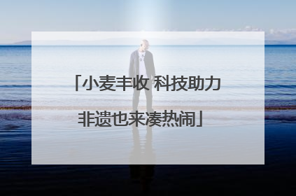 小麦丰收 科技助力 非遗也来凑热闹