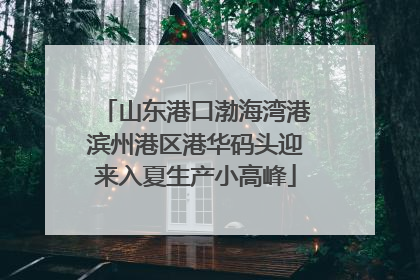 山东港口渤海湾港滨州港区港华码头迎来入夏生产小高峰