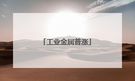 工业金属普涨