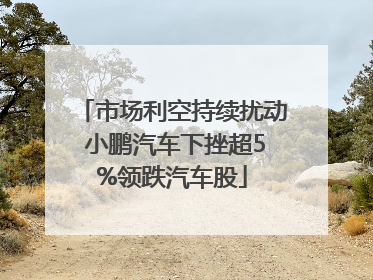 市场利空持续扰动 小鹏汽车下挫超5%领跌汽车股