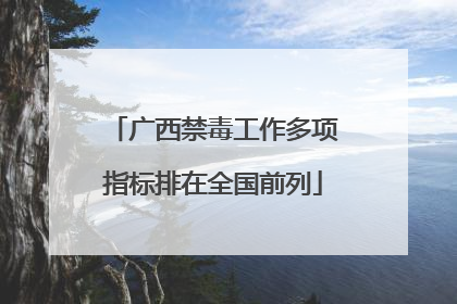 广西禁毒工作多项指标排在全国前列