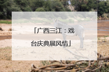 广西三江：戏台庆典展风情
