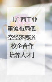 广西工业重镇布局低空经济赛道 校企合作培养人才