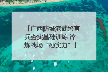 广西防城港武警官兵夯实基础训练 淬炼战场“硬实力”