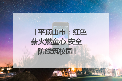 平顶山市：红色薪火燃童心 安全防线筑校园