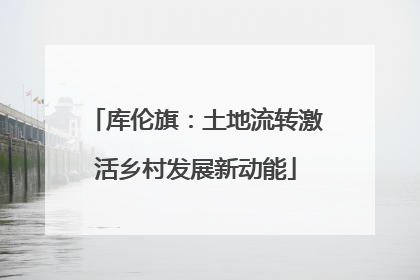 库伦旗：土地流转激活乡村发展新动能