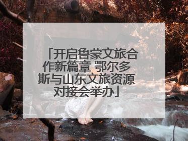 开启鲁蒙文旅合作新篇章 鄂尔多斯与山东文旅资源对接会举办