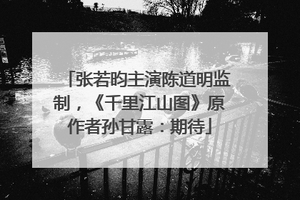 张若昀主演陈道明监制，《千里江山图》原作者孙甘露：期待
