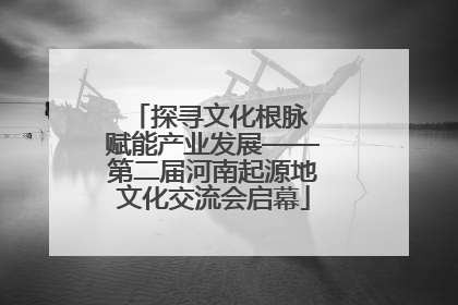 探寻文化根脉 赋能产业发展——第二届河南起源地文化交流会启幕