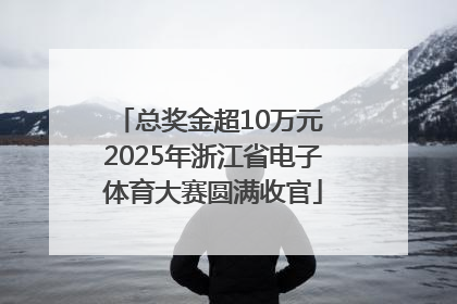 总奖金超10万元 2025年浙江省电子体育大赛圆满收官