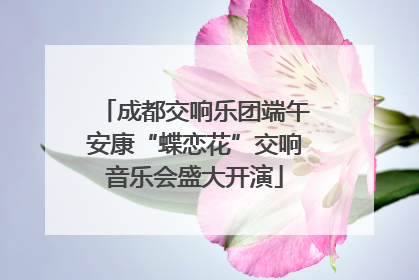 成都交响乐团端午安康“蝶恋花”交响音乐会盛大开演