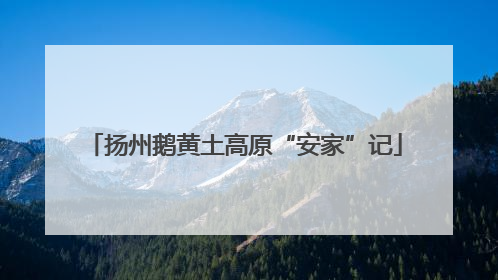 扬州鹅黄土高原“安家”记