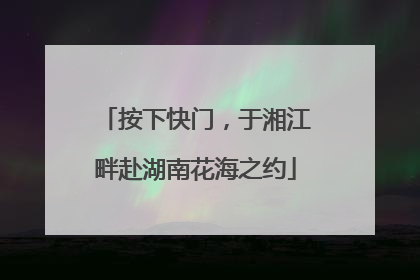 按下快门，于湘江畔赴湖南花海之约