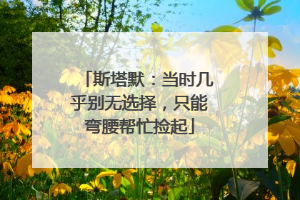 斯塔默：当时几乎别无选择，只能弯腰帮忙捡起