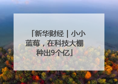 新华财经｜小小蓝莓，在科技大棚种出9个亿