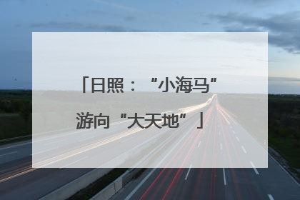 日照：“小海马”游向“大天地”