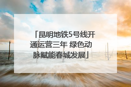 昆明地铁5号线开通运营三年 绿色动脉赋能春城发展