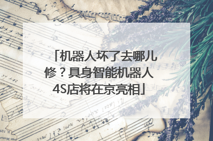 机器人坏了去哪儿修？具身智能机器人4S店将在京亮相