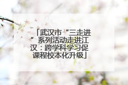 武汉市“三走进”系列活动走进江汉：跨学科学习促课程校本化升级