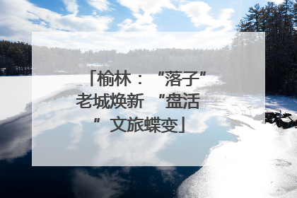 榆林：“落子”老城焕新 “盘活”文旅蝶变