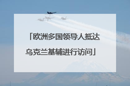 欧洲多国领导人抵达乌克兰基辅进行访问