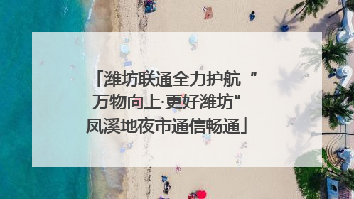 潍坊联通全力护航“万物向上·更好潍坊”凤溪地夜市通信畅通