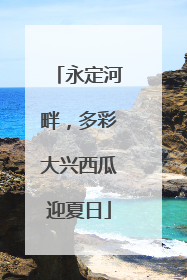 永定河畔，多彩大兴西瓜迎夏日