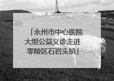 永州市中心医院大型公益义诊走进零陵区石岩头镇