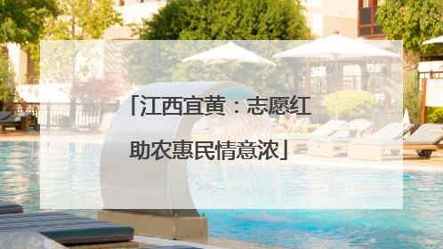 江西宜黄：志愿红助农惠民情意浓
