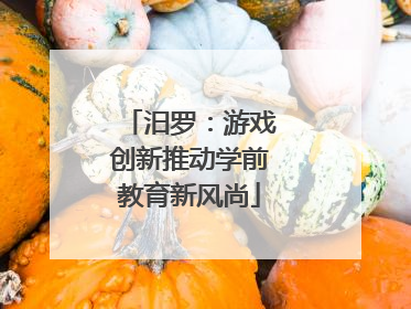 汨罗：游戏创新推动学前教育新风尚