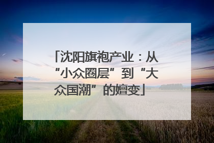 沈阳旗袍产业：从“小众圈层”到“大众国潮”的嬗变