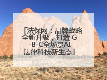 法保网：品牌战略全新升级，打造 G-B-C全场景AI法律科技新生态