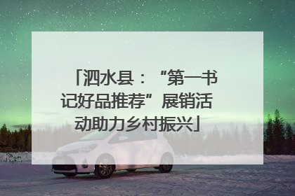 泗水县：“第一书记好品推荐”展销活动助力乡村振兴