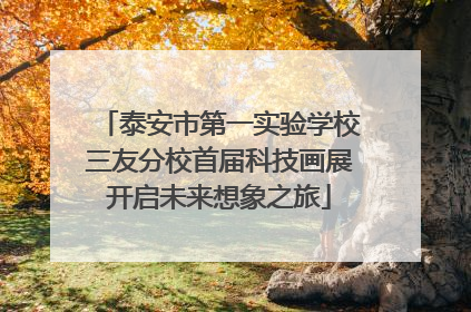 泰安市第一实验学校三友分校首届科技画展开启未来想象之旅