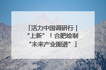 活力中国调研行｜“上新”！合肥绘制“未来产业图谱”