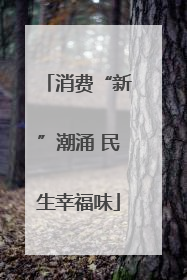 消费“新”潮涌 民生幸福味